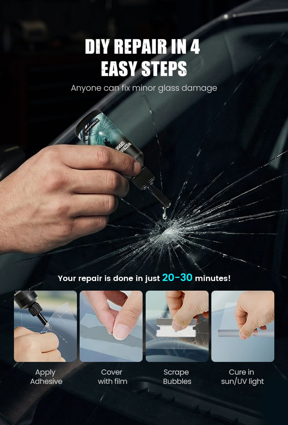 🔥2026 New Car Windshield Crack Repair Fluid 🔥